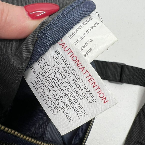 Universal Studios Fanny Pack Adjustable Waist Belt Bag Zippered Pockets Navy OS - Picture 12 of 16